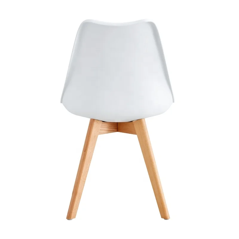 Modern Nordic Luxury Furniture Home Dining Chairs Cheap Plastic Kitchen Polypropylene Living Room Dining Chair With Wooden Legs