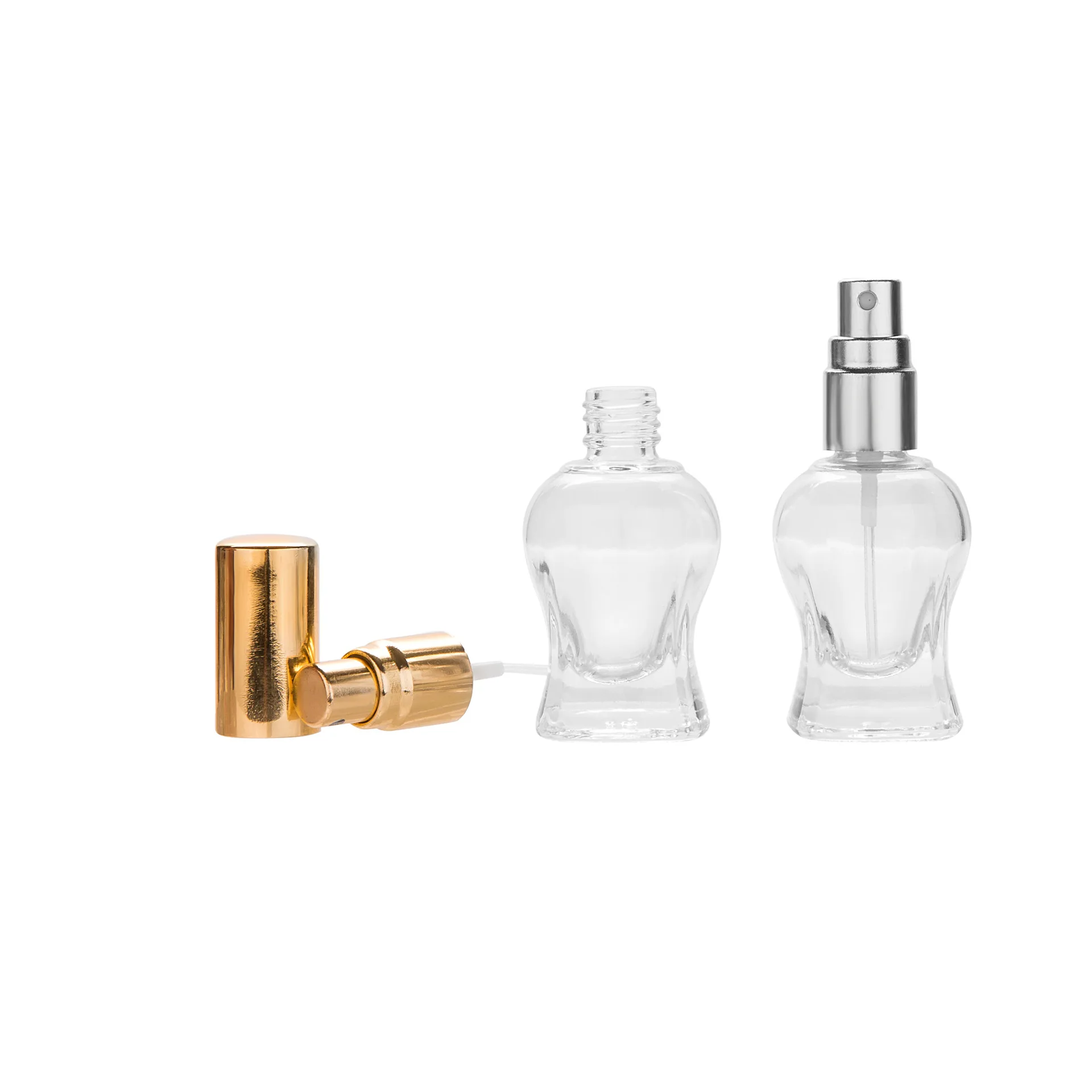 Factory direct wholesale supplier empty 10ml transparent portable elegant fancy perfume bottle