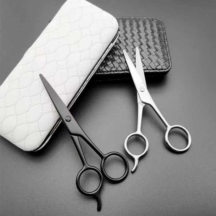 Factory Wholesale Custom 5 Inch stainless steel beard scissors Professional Barber Hair Cutting Scissors