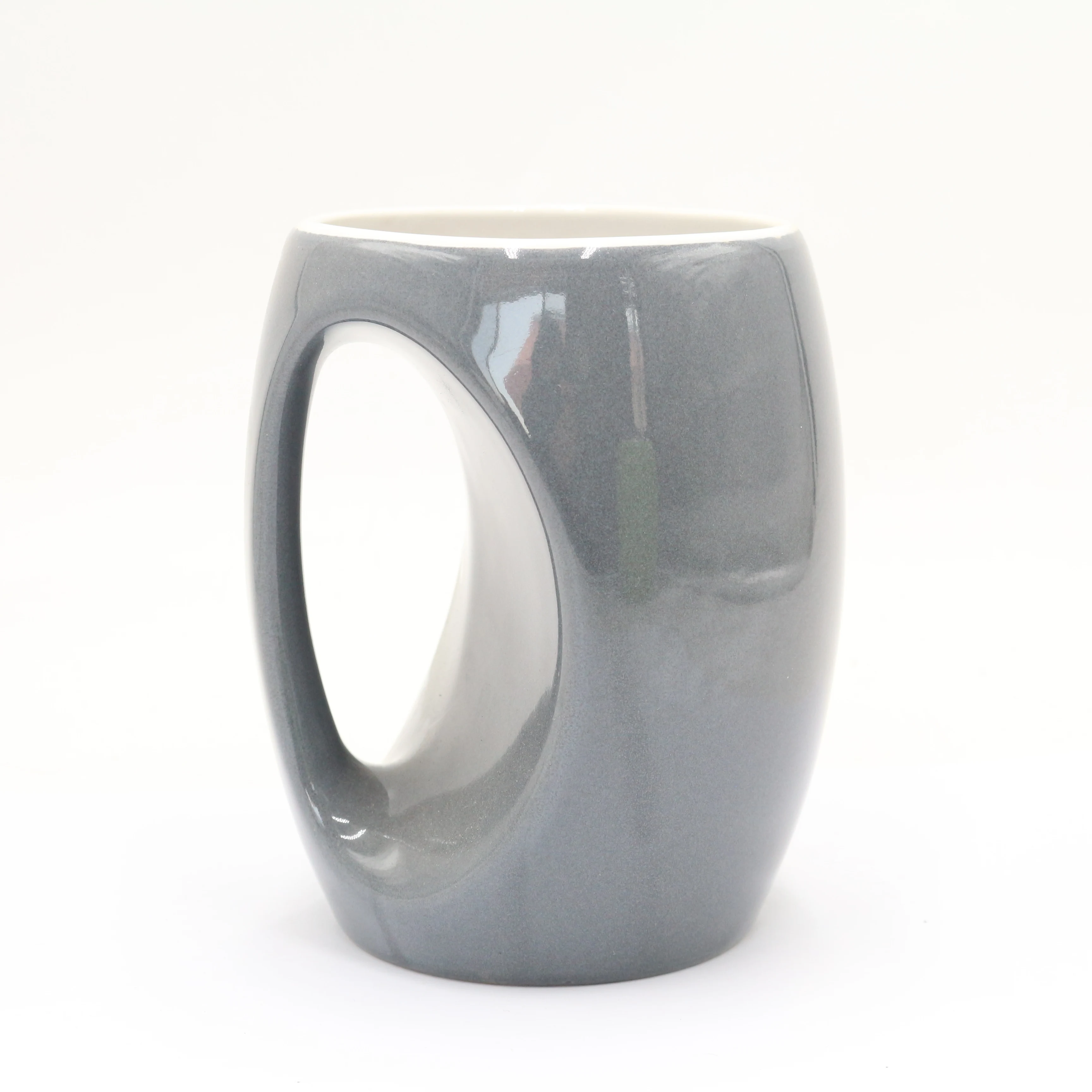 Customized American personalized stoneware mug supplier logo coffee pot belly beautiful ceramic mug