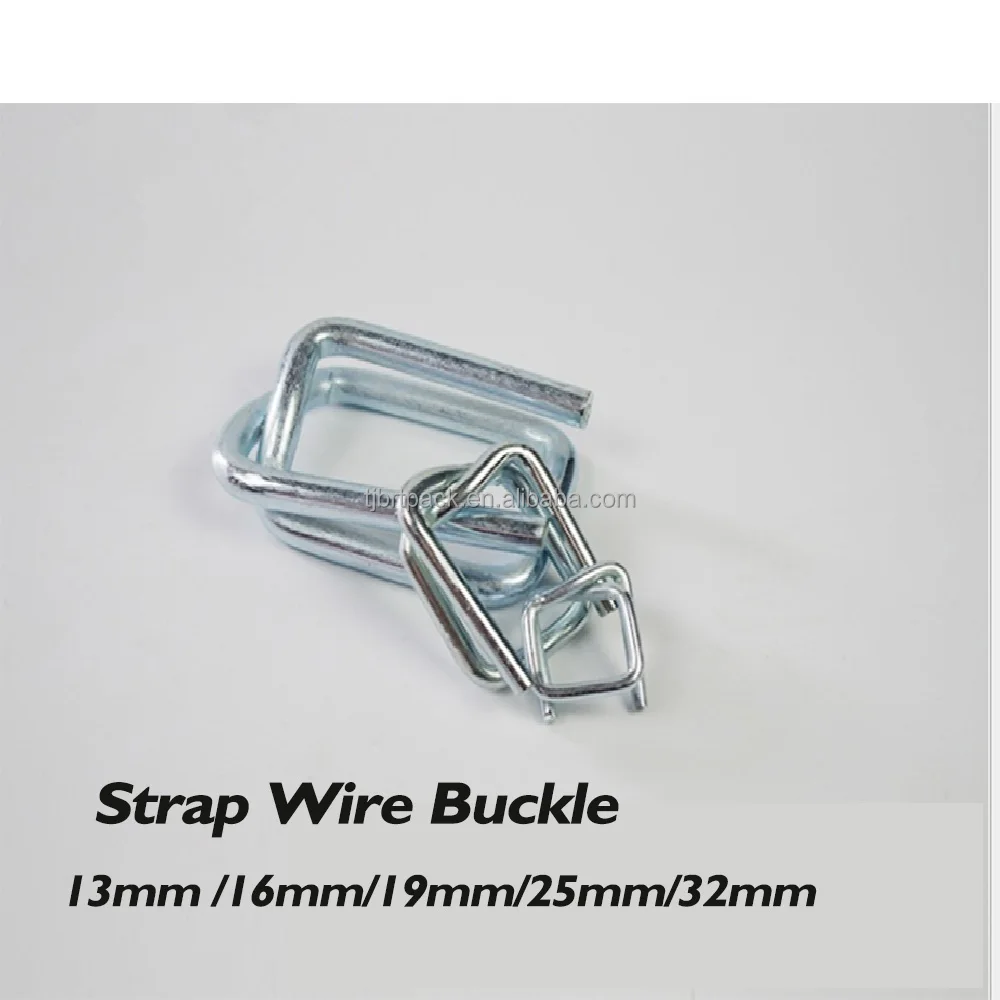 Composite Cord Woven Straps Metal Steel Galvanized Strapping Wire Buckles For Cord Polyester Fiber Strap