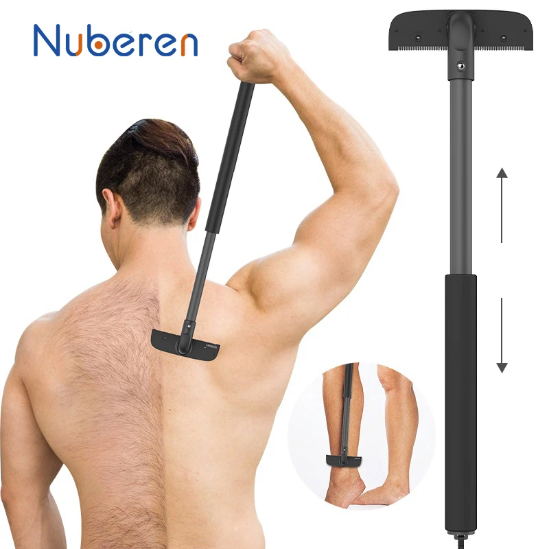High Quality Folding Back Shaver For Men Body Groomer Trimmer Back Hair Removal Razor Leg Long Handle Safety Razor Shaving