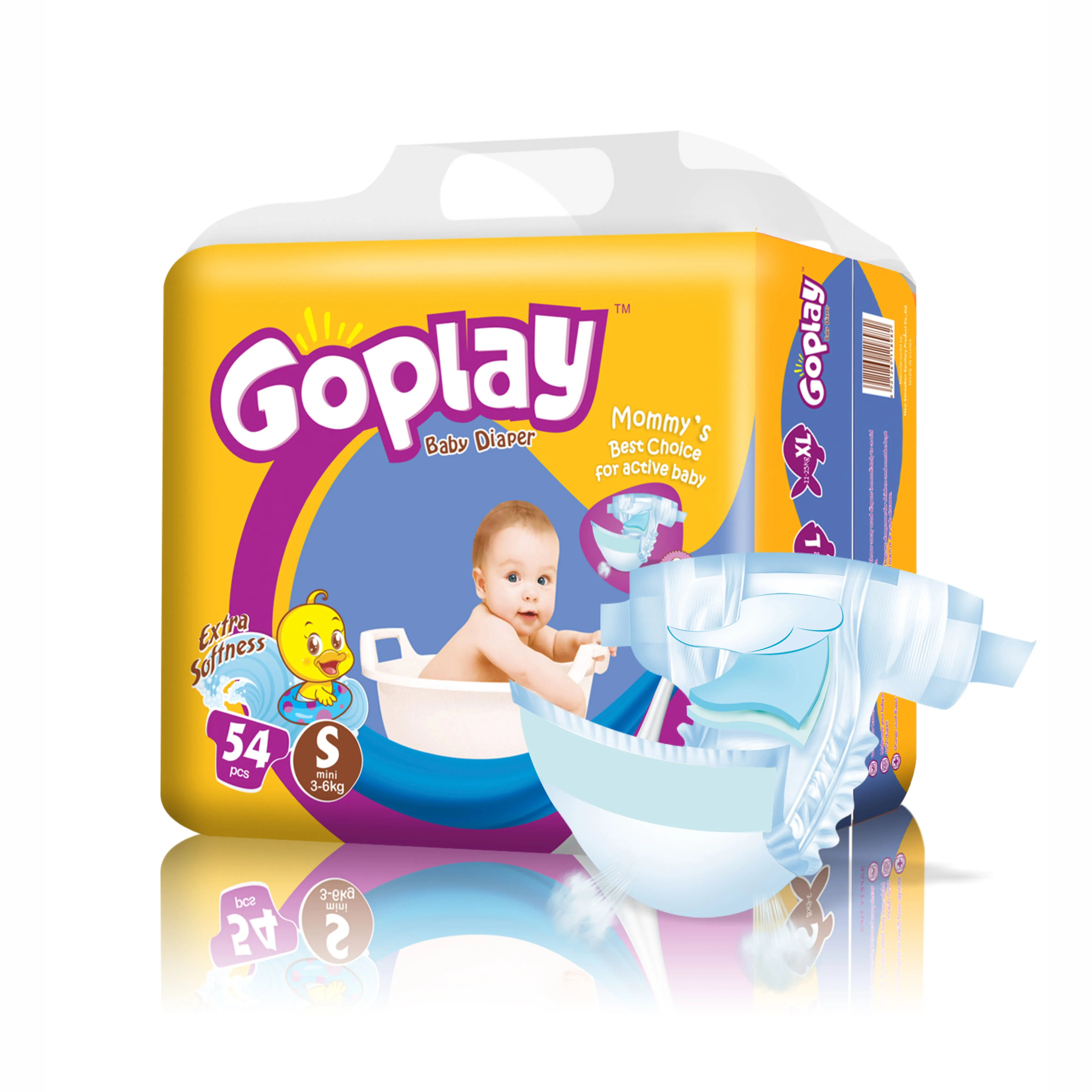 Бесплатный образец низкая цена подгузники премиум-класса сухие для