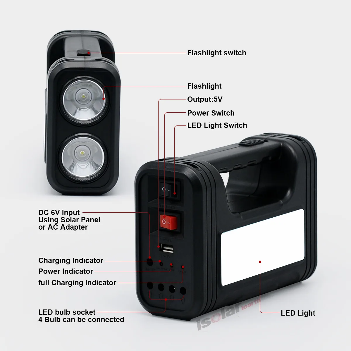 Best Seller Gd 8017 Emergency  Light Home Power Panel Torch Small Solar System Kit Camping Lantern Power Bank For Mobile Phone