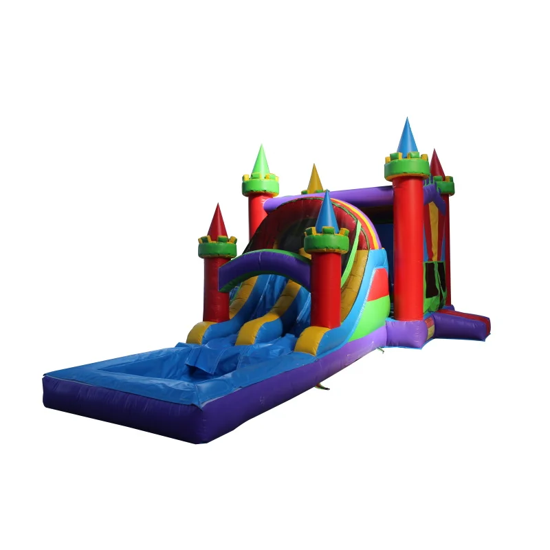 Interesting inflatable water slide for kids candy shop bounce house baby bounce house 8x8