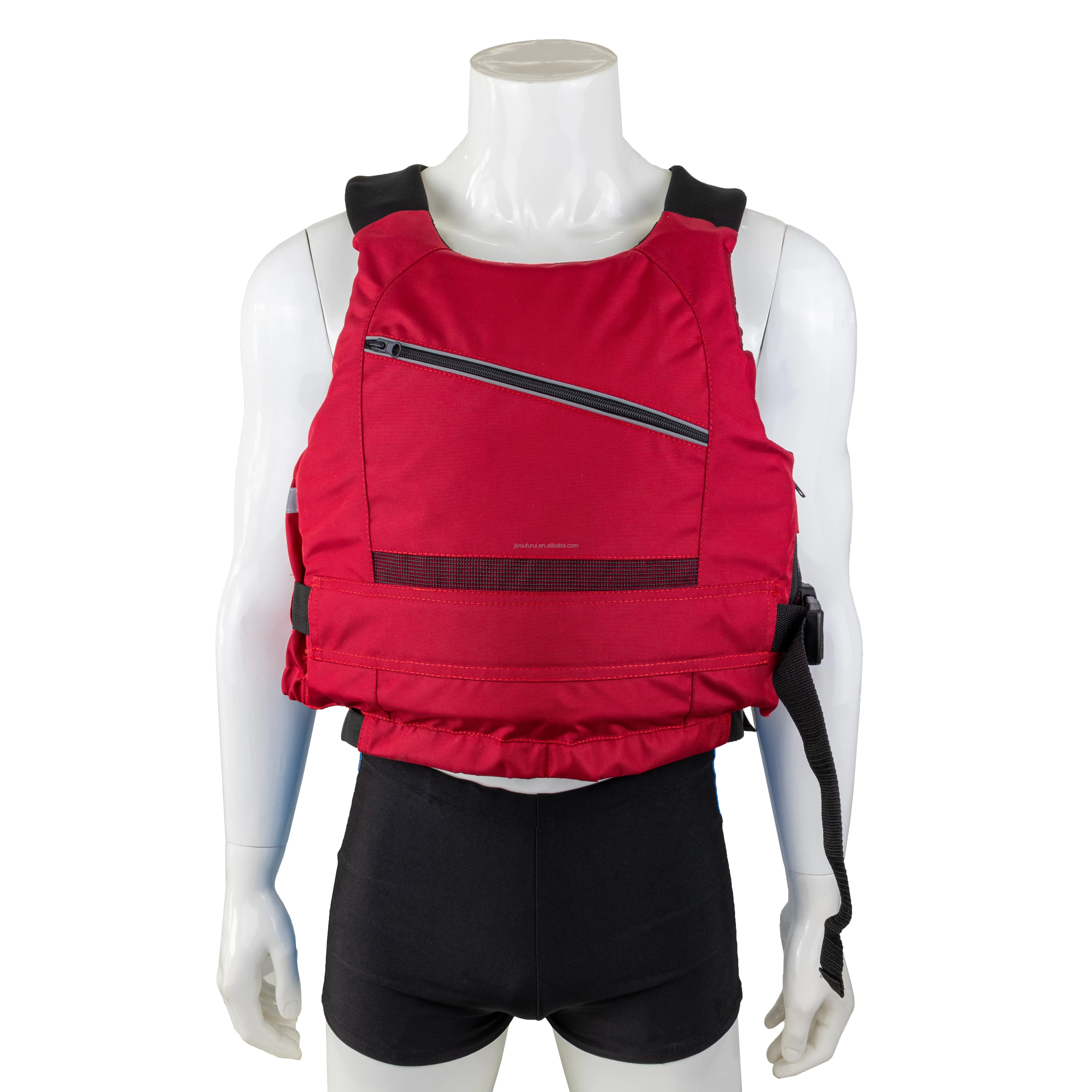 Niufurui new style Oxford cloth waterproof big pocket jet ski life jacket for adult