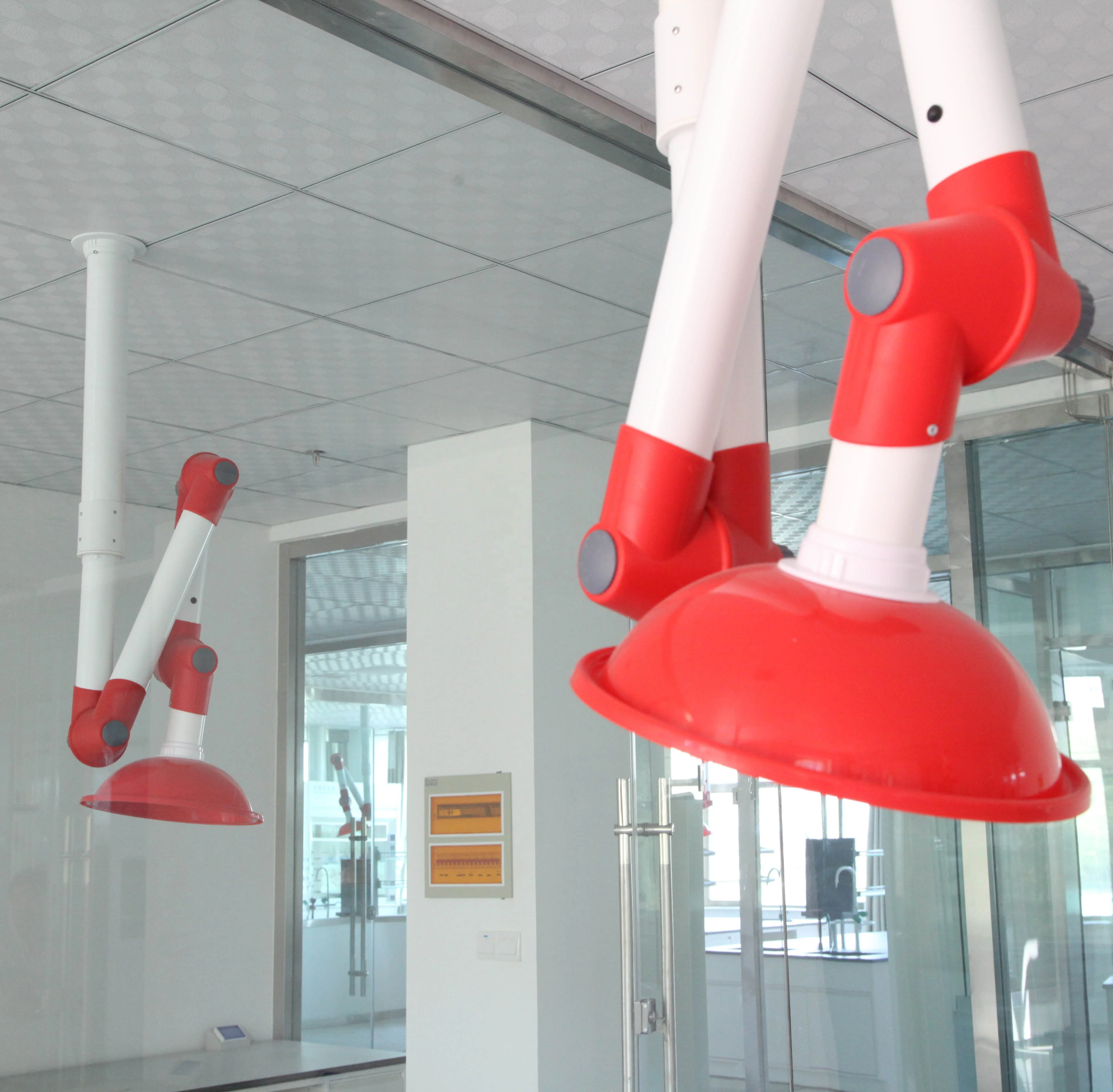 china furniture supplier Wall Mounted Flexible Dental Use Smoke Suction Arm universal Extraction Fume Exhaust Hood