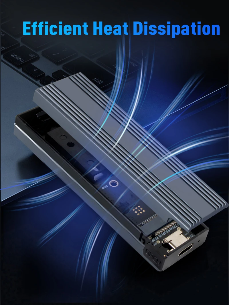 VCOM USB Type C внешний корпус SSD M.2 PCI-E NVMe M B ключ жесткого диска с