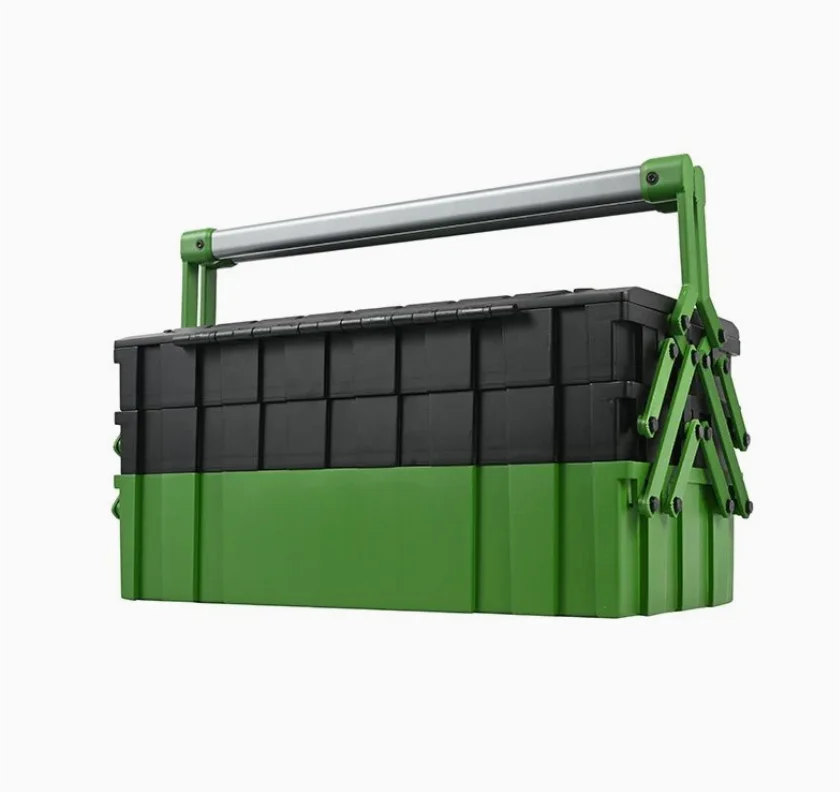 Peaktop  2024 New design Multifunctional 18 Inch 3 Trays Hardware Tool Cantilever Plastic Toolbox with Double Handle