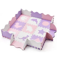 Interlocking Puzzle Mat Baby Letter And Number EVA Mat Non-slip Alphabet Play Mats Children Foam Carpet