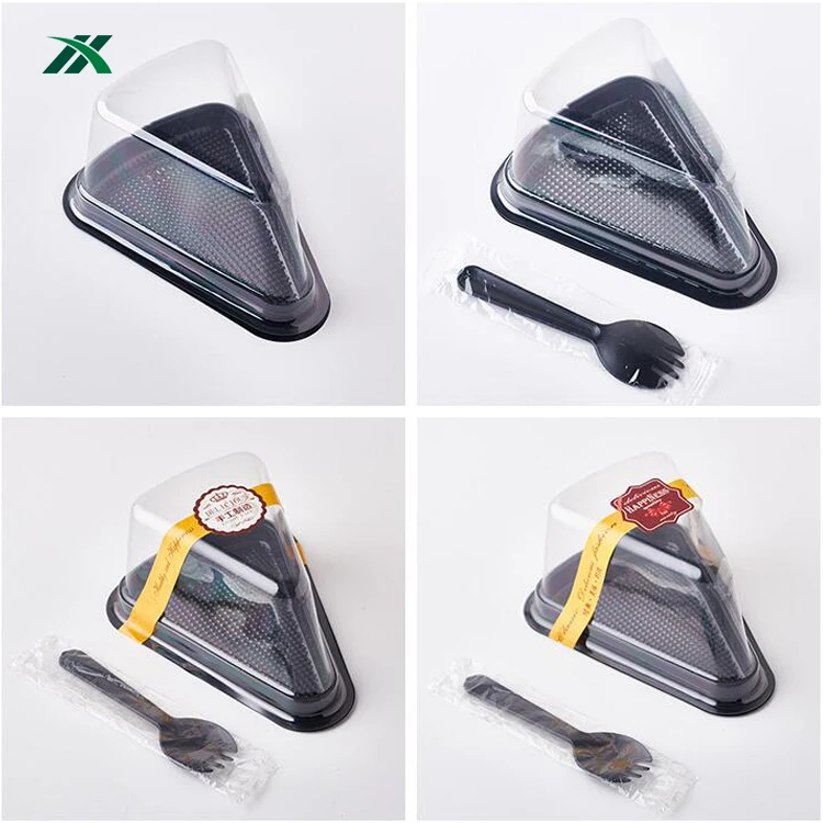 
Cake Boxes Wholesale Disposable Plastic Cupcake Bakery Containers Dessert Boxes Slice Sweet Clear Cakes And Pastries Package 