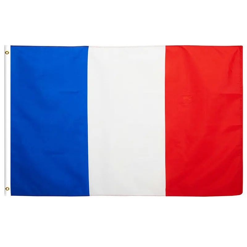 150*90 CM 100% Polyester 3x5ft Stock FR Blue White Red French France Flag