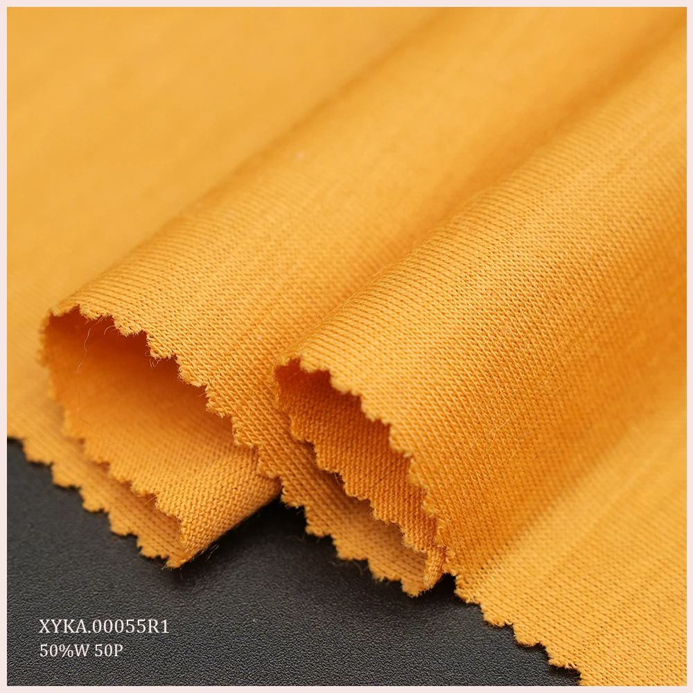Natural Stretch Merino Wool Polyester Blended Knit Fabric For Sport Wear Sportswear T-Shirt Fabric