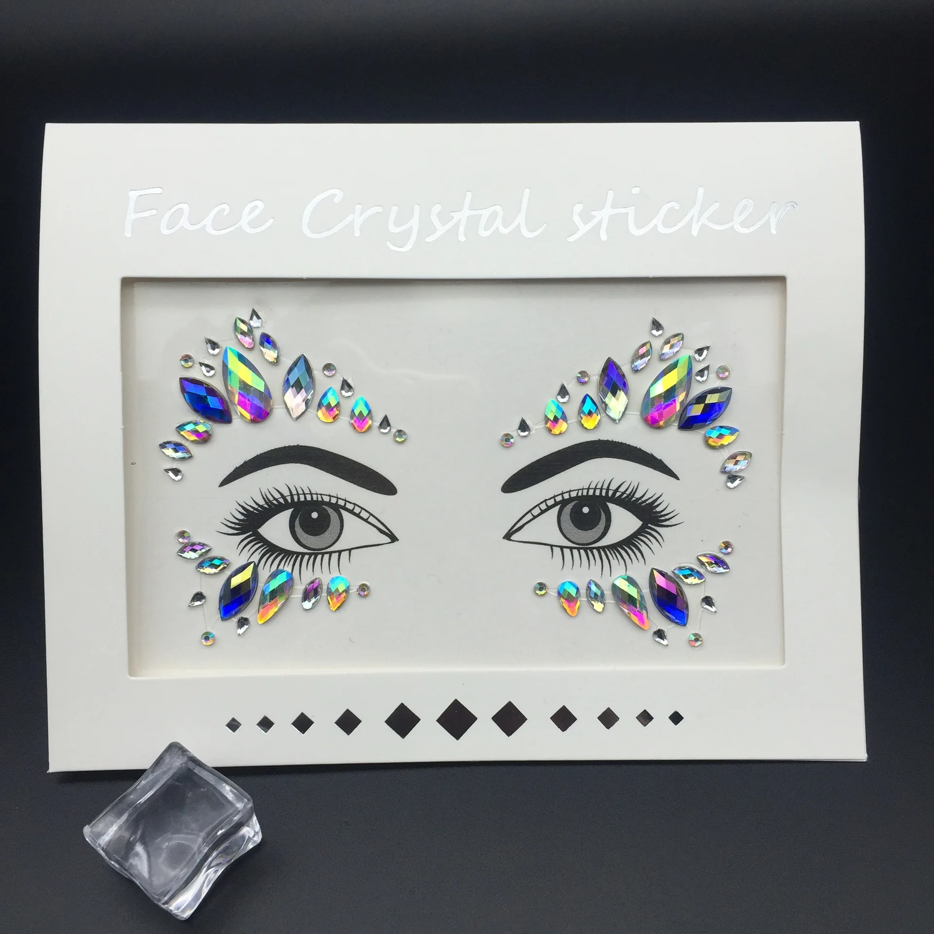 Custom Jewelry Eye Face Gems Crystal Rhinestone Sticker Festival Party Body Tattoo Face Stickers Glitter Jewels Gems