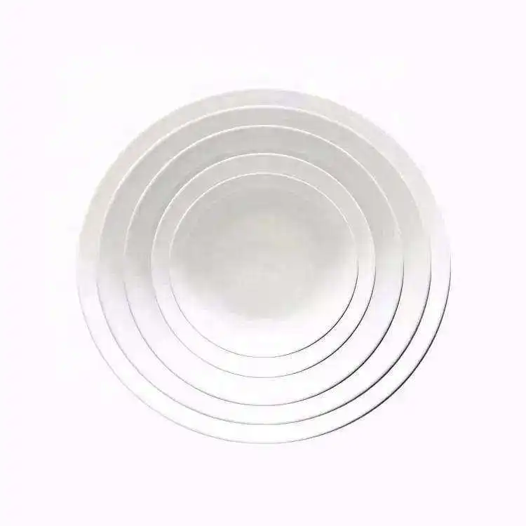 Customized White Good Quality High Sales Ware Round Porcelain Plate