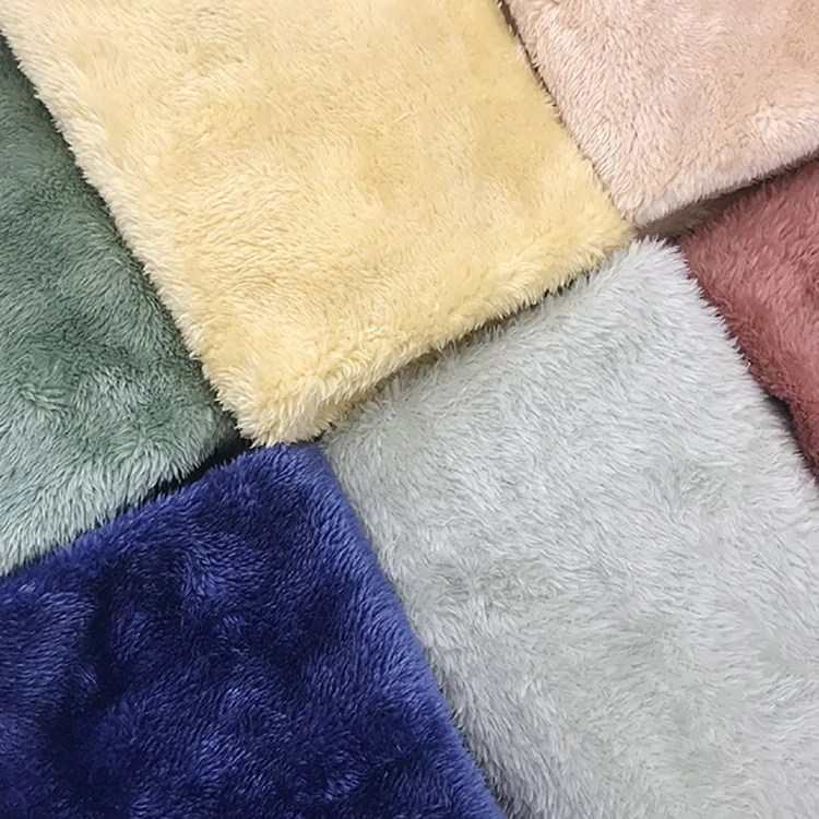 Kingcason One Side Soft Arctic Sherpa Fleece Fabric