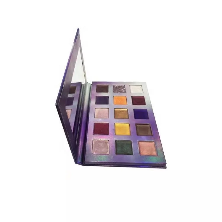 The most popular vegan beautiful packaging material 15 color eye shadow
