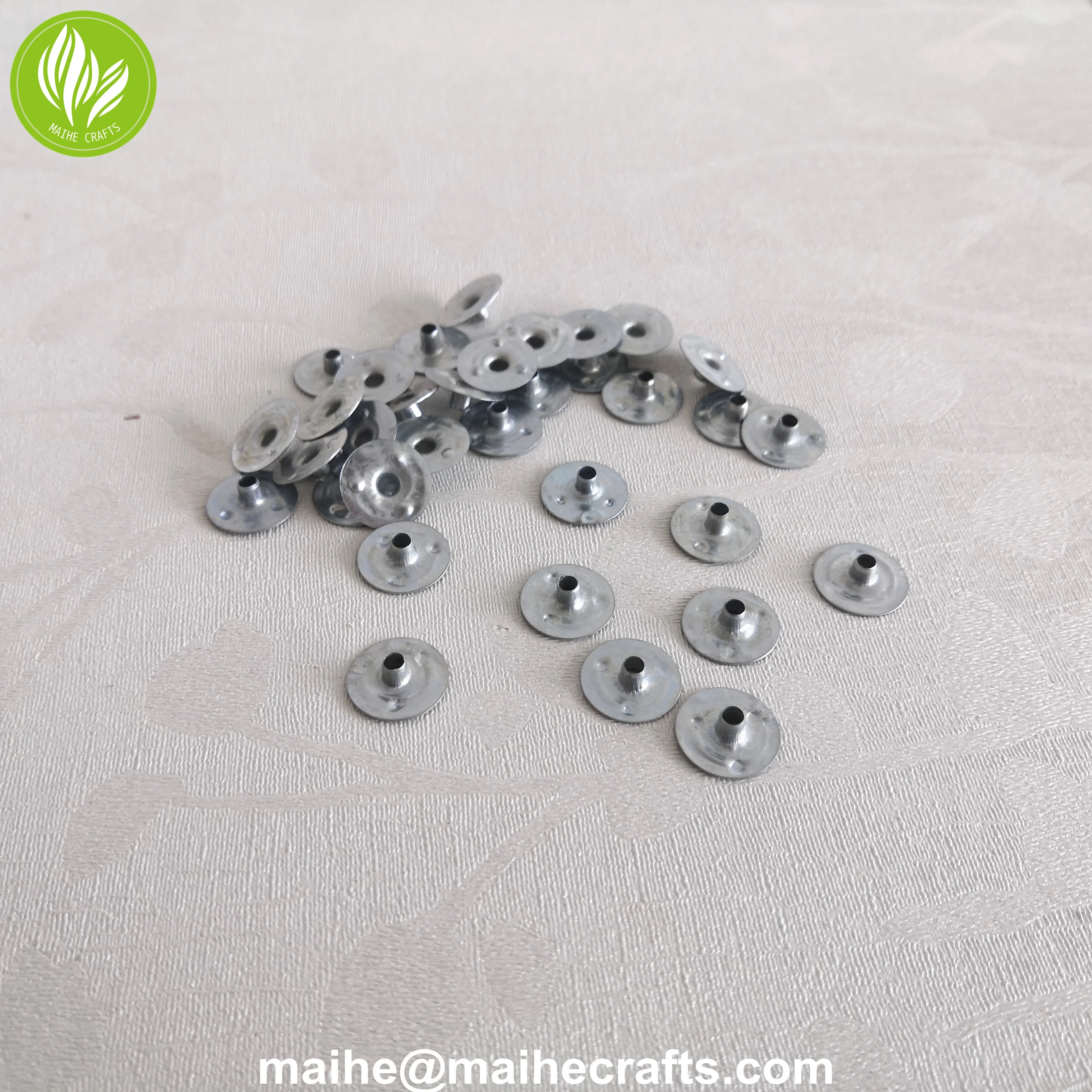 Metal Candle Cotton Wick Sustainer Tabs For Candle Making