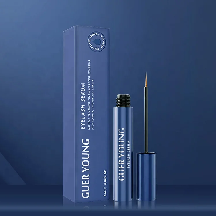 Aluminum private label 6ml eyelash serum empty tube custom 6ml matte aluminum empty eyeliner bottle with brush