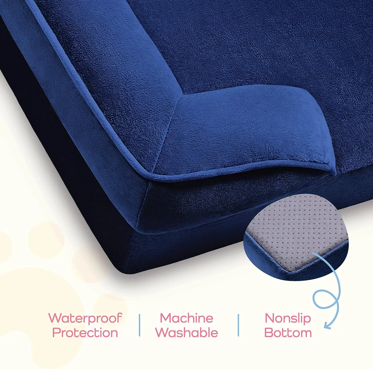 Orthopedic Sofa Ultra Comfortable Dog Bed for Large Dogs Breathable Waterproof Pet Bed Egg Foam Sofa Bed