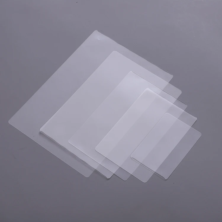  pvc film for id card 54*86mm 250mic pouch thermal lamination protecting cards