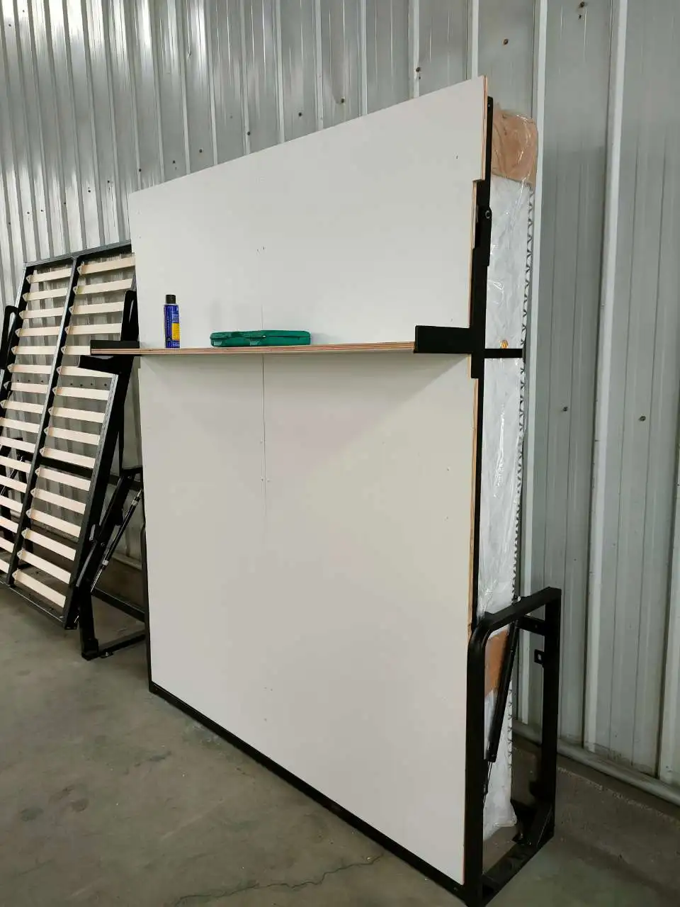 Manufacturer Direct Wholesale Price Murphy Wall Bed Frame with Synchronized Bed Leg Piston Lifting Mechanism for Hotel