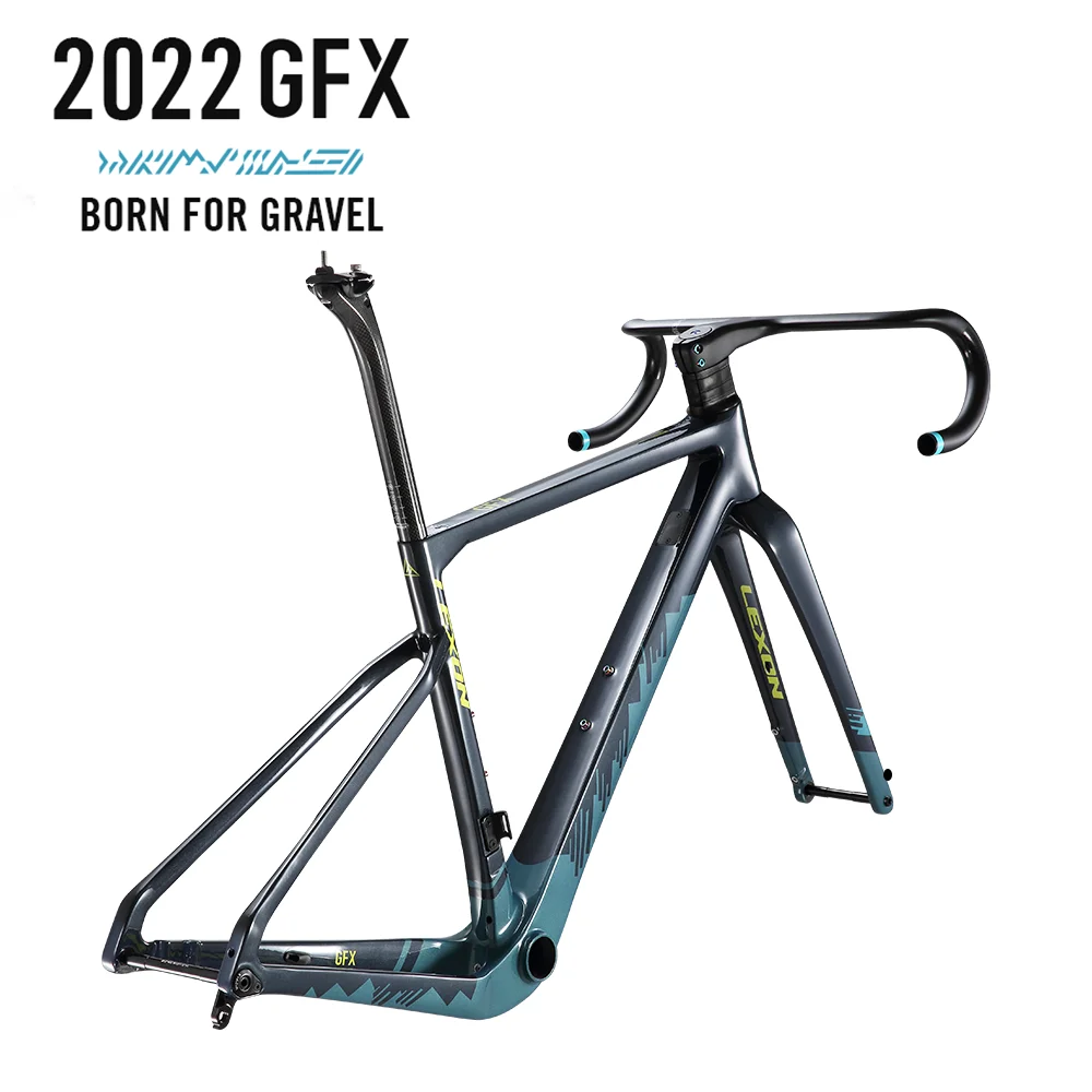 Lexon Carbon Road Bike frame Disc Brake Di2/Mechanical 700C Thru axle 12*142mm BB86 47C 2022 New Racing Gravel Bicycle Frames