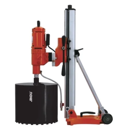 Heavy Duty Three Speed 360/750/1000RPM 500MM Diamond Core Drill Machine with Angle Bracket for Concrete Cutting