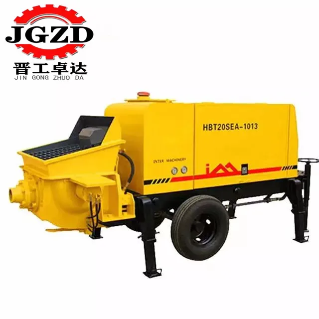 Small secondary construction column pump mini concrete pump for sale mobile small concrete pump price