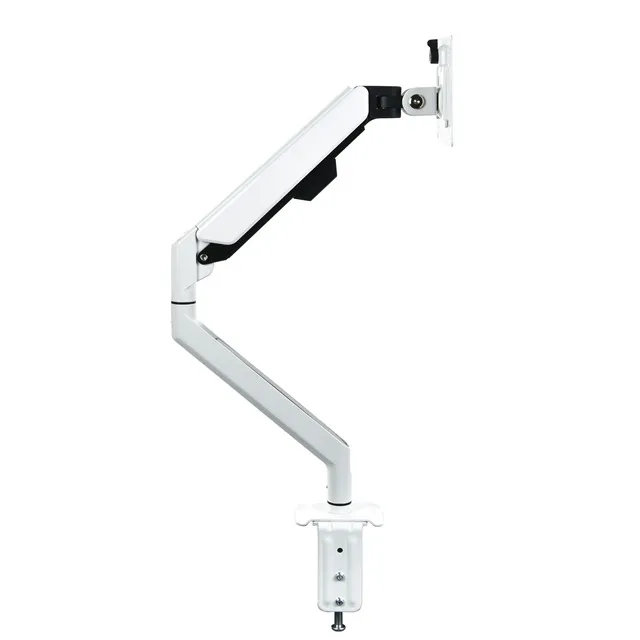Dental Single White color Arm Monitor Mount Medical Gas Spring Monitor and Laptop arm Desk Mount
