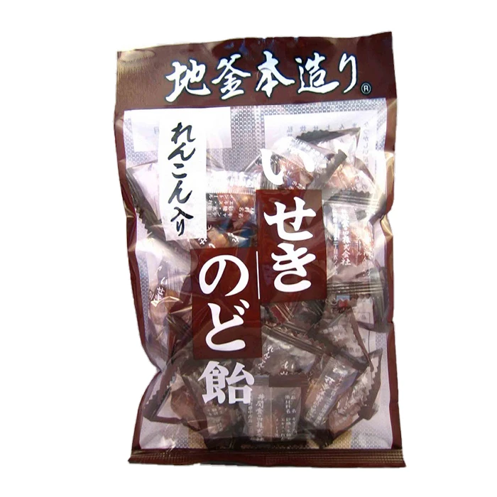 Traditional premium cough drop natural herbal hard ginger sweet candy