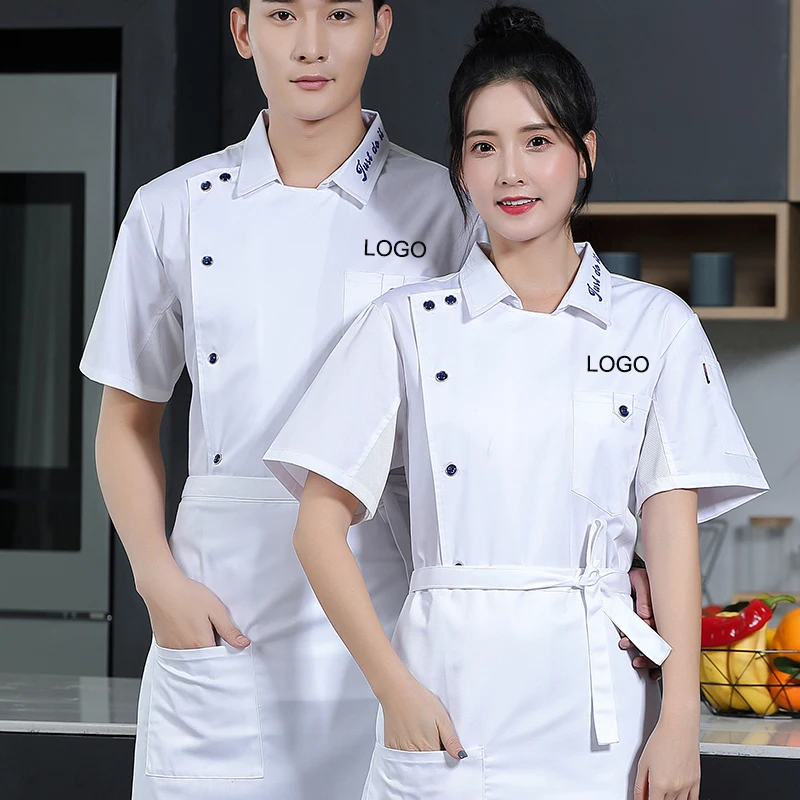 Hot Selling Unisex Men Women Sushi Chef Coat For Pizza Bakery Work Wear Modern Restaurant Waiter Chef Uniform Jacket