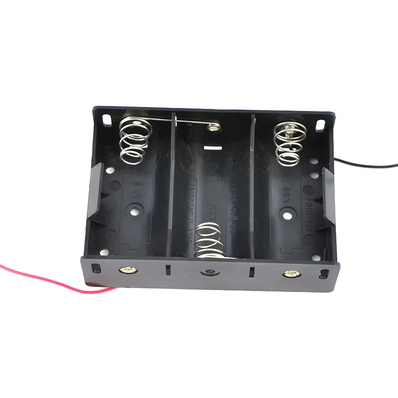 High Quality 3*D Abs Eo-Friendly Material 4.5V Um1*3 Battery Cell Holder Box Storage Bracket With Wire Leads