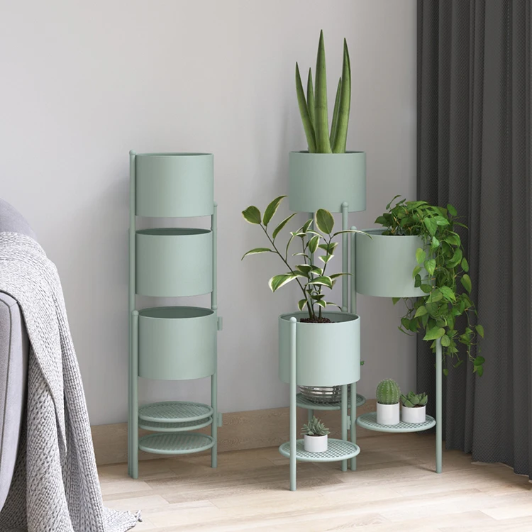 Nordic Creative Network White Shop Flower Stand Decoration Living Room Flower Pots Wall Hanging Planter