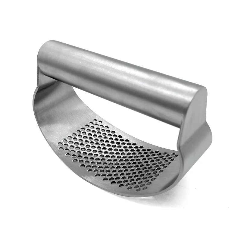 Arc shape kitchen accessories manual convenient stainless steel garlic Press Mincer Masher