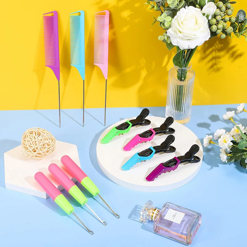 Wholesale Perfect Big Plastic Handle Hook Pulling Hook Needle Ventilating Wig Needle In Hair Extension Tools