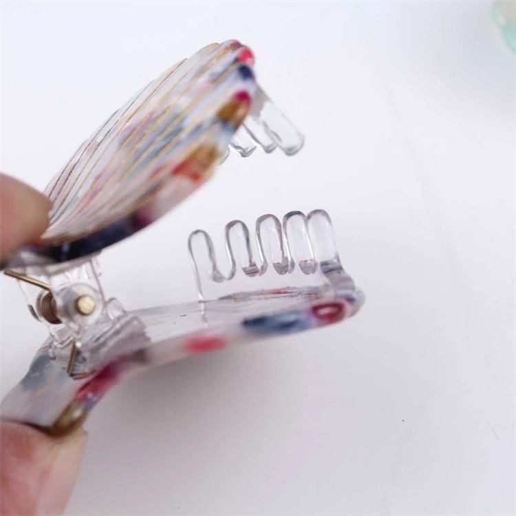 Hot Sale New Acetate Hair Claw Cute Mini Seashells Hair Clip Sweet Hair Accessories For Women