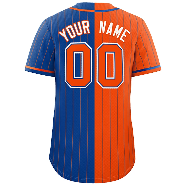 Custom Vintage Baseball Jersey Shirt with 3D Embroidery Striped Patchwork Design Unisex Plus Size for Men and Women