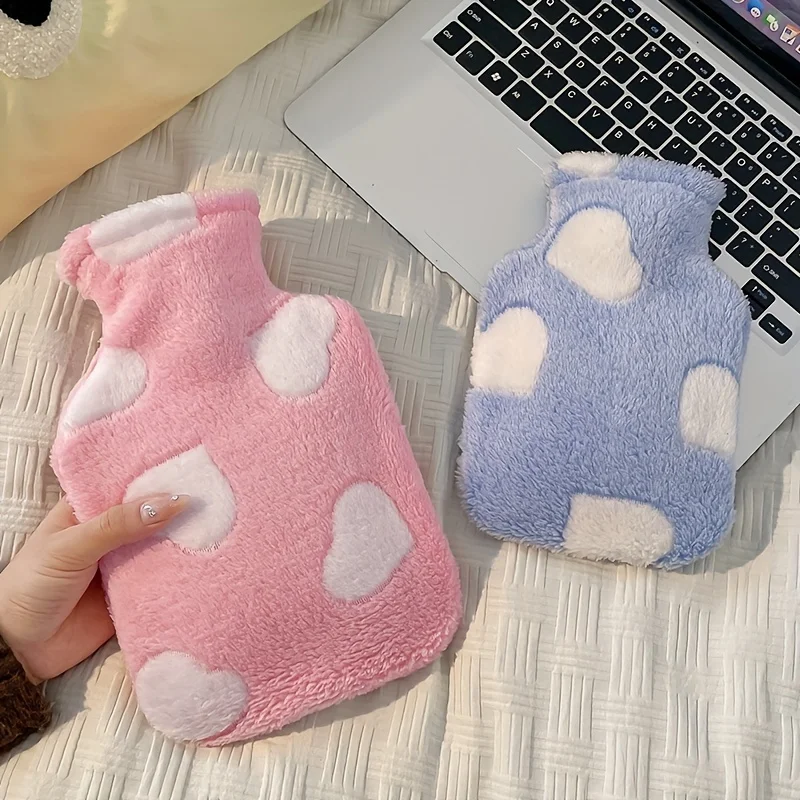 6.91oz/33.81oz Hand Warmer Soft PVC Lined Hot Water Bottle for Neck, Back, Shoulders, Legs & Menstrual Relief