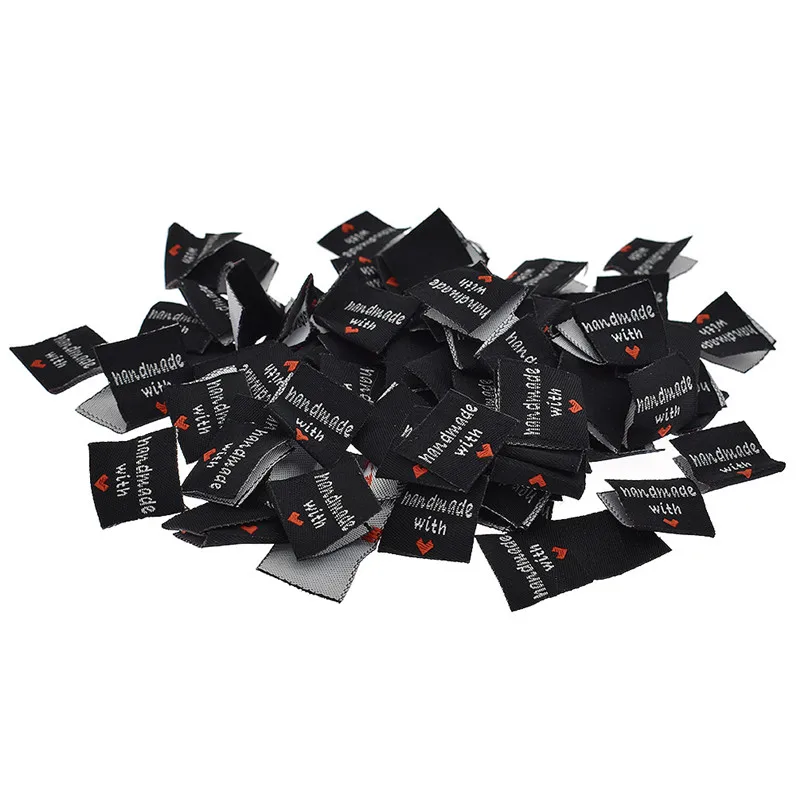 Best quality custom made with your logo cheap custom woven label brand logo label clothing custom woven label