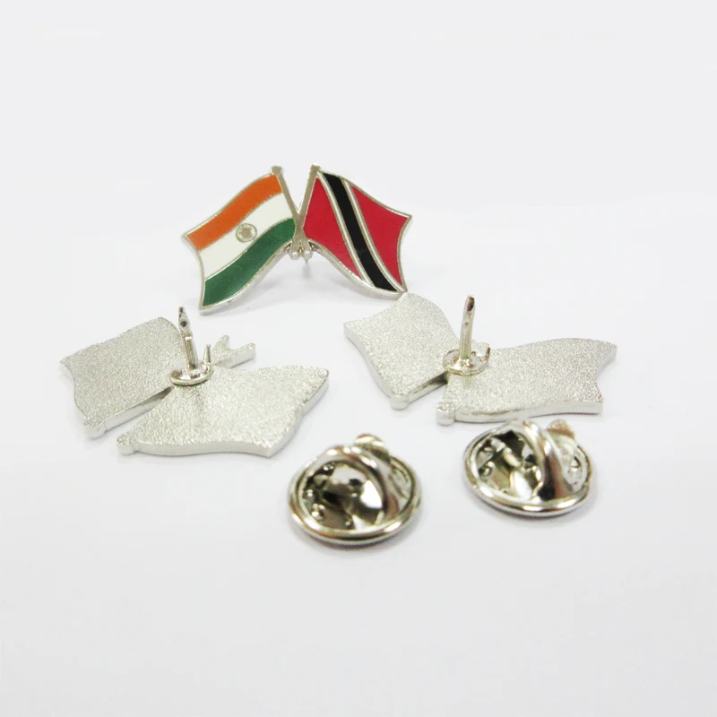 Wholesale American National Flag Enamel Cross Pin Customized Metal Country Sweden Usa Israel Palestine Map Flag Lapel Badge Pin