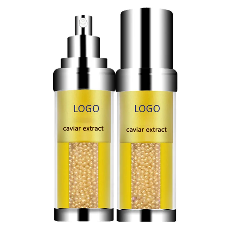 Caviar Skin Serum Gold Liquid Anti Wrinkle Female 3 Years Face Serum Oem Service OEM ODM Private Label Natural Skincare Cosmetic