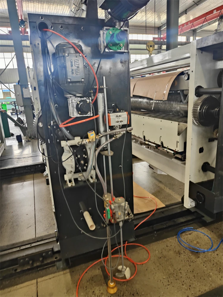 corrugated carton Lead Edge Feeder 4 Colors Printer Slotter with Stacker machine