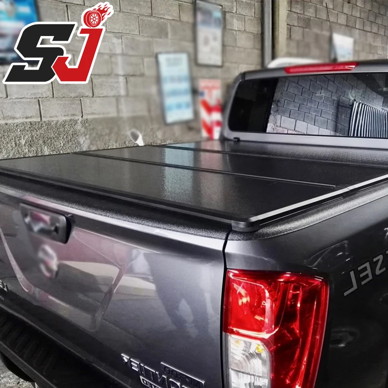 Aluminum Alloy Hard Four Fold Tri-fold Tonneau Cover High Quality Strong Bearing Capacity for Triton Dmax Revo Bt50 Navara