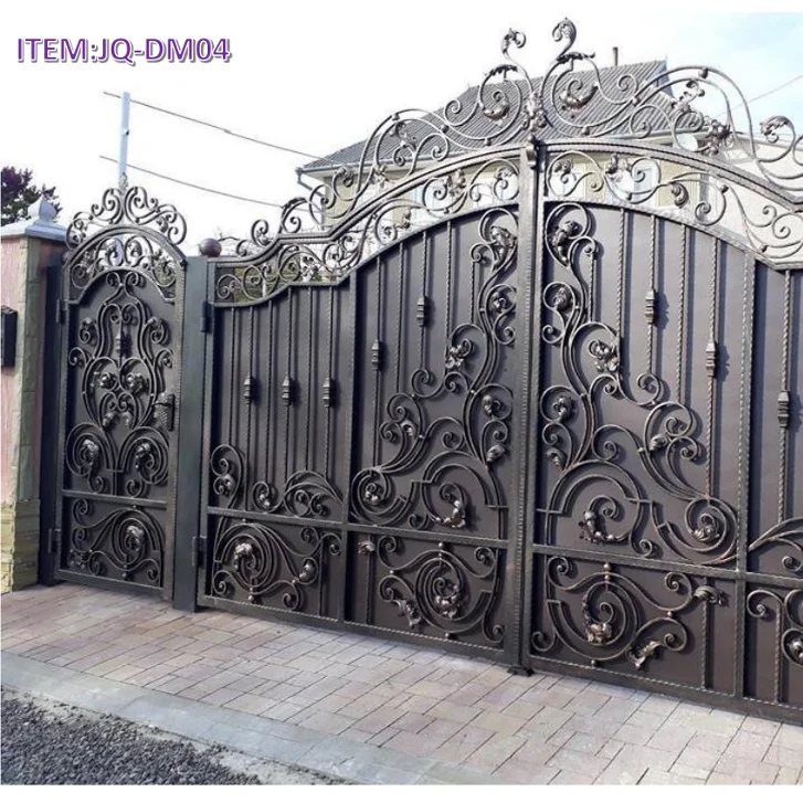 Swing Open Style luxury wrought iron gate
