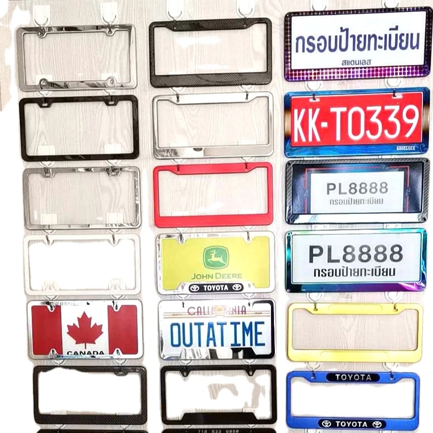 
Hot sale metal stainless steel aluminum custom car license plate frame 