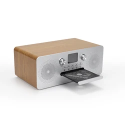 New Arrival Boombox wooden Boombox With Disco Light Mp3 Boombox Player