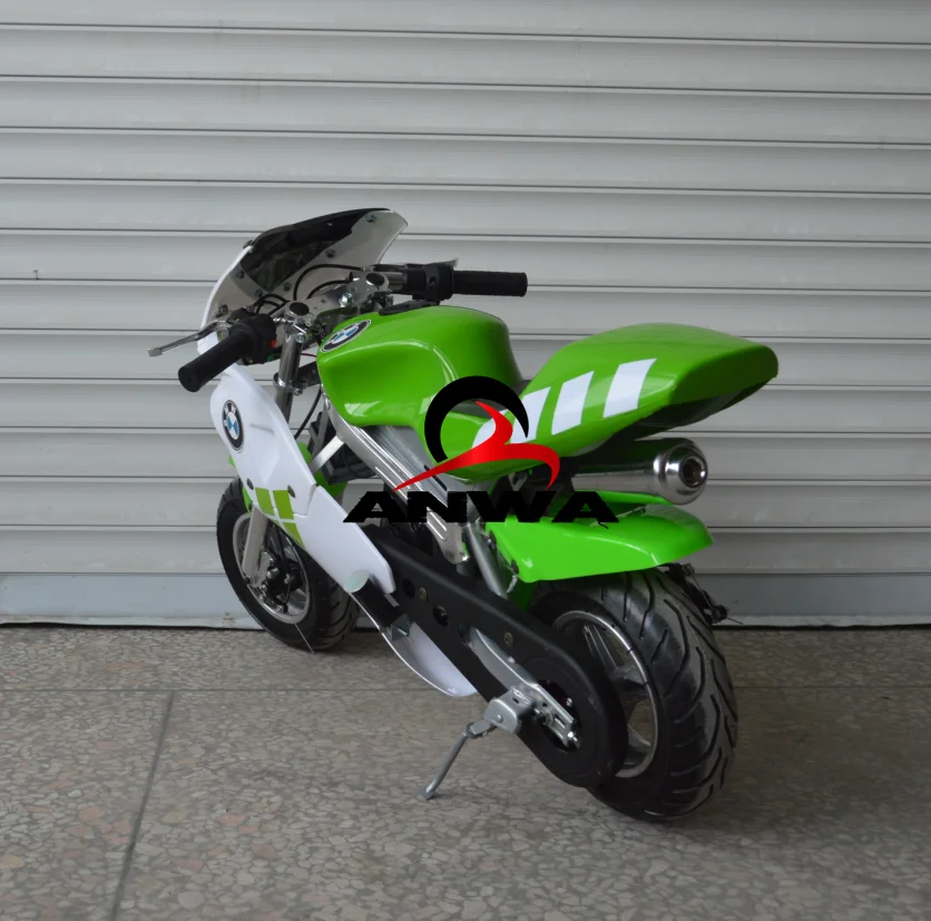 Hot sales cute 2 stroke 49cc pull start mini scooter gas mini moto 50cc pocket bike