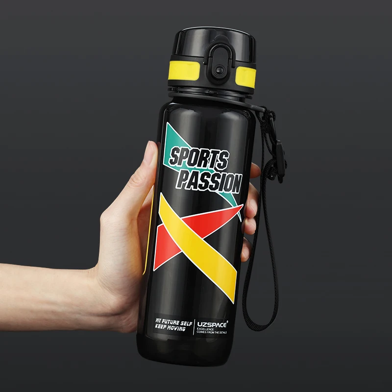 Sports BPA Free Plastic Break Proof  Water Bottle for Sports, Office and Biking/Reusable Drinking Container with Wide Mouth