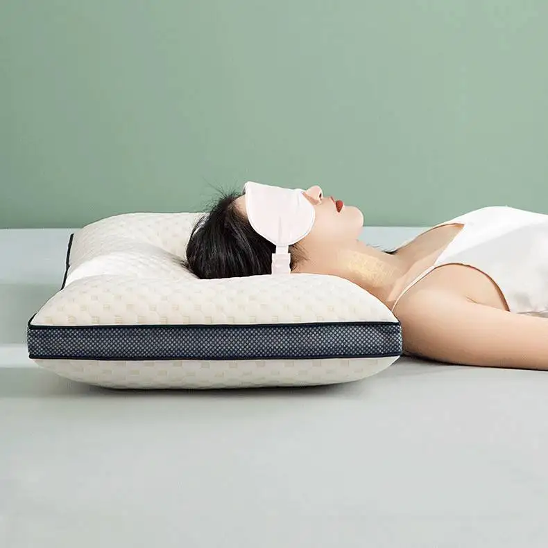 Home Hypoallergenic And Breathable Comfortable 100% Cotton Deep Sleep Pillow for Home Bed